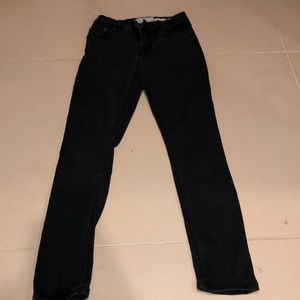 Black Free People High Rise Skinny Jeans - 25